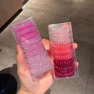 XO Box of 9 Cute Colorful Korean Style Twisted Spring Hair Ties for Women 88817