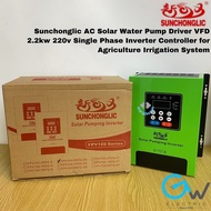 Sunchonglic 2.2KW 220VAC Solar Water Pump Driver VFD Single Phase Inverter Controller for Agricultur