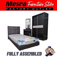 Set Bilik Tidur katil single/Single bedroom furniture