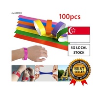 [SG FREE 🚚]100pc disposable wristband paper waterproof event wrist tyvek sticker swimming party reso