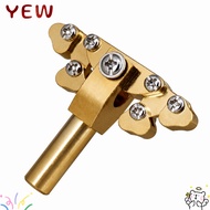 YYE Fret Press Tool, Brass Color Brass Guitar Presser, Premium Fret Repair Tool For Fret Leveling