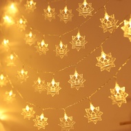 Gratis Ongkir - Lampu Tirai Bulan Bintang / Lampu String Lebaran LED Tumblr