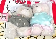 1套2個 Forever Friends 全新正版 Andrew Brownsword 絕版 收藏品 25cm 中式 對装 公仔 紅星 軍服 中國服 熊 FF 刺繡 手巾 公仔 Teddy bear 