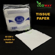 Economy Tissue Paper 60gm± Soft Napkins Absorbent Economy Tissue Tisu kertas Kenduri Event