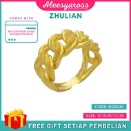 [RG5041] Cincin COCO PASIR RATA ZHULIAN Gold Plated Ring Jewellery Cincin Zhulian Original Zhulian R