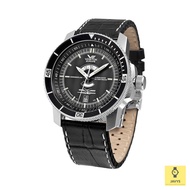 VOSTOK EUROPE 2432.01/5455157 / Men Watch / Ekranoplan / Automatic / Day Date / Leather Strap / Blac