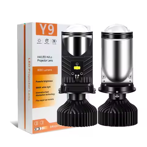 1Pcs T9 Automotive Led Headlights H4 Near Far Integrated Ultra Bright Spotlight Motorcycle Electric