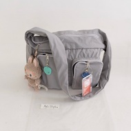 FAITH FADE Academia - Nylon Sling Bag (Ash Grey)