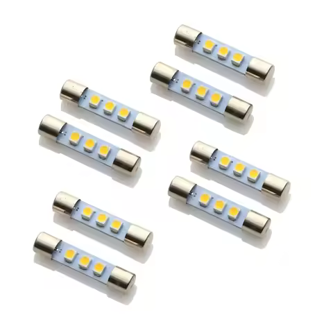 AC8V LED Dial Lamp Tuner Backlights Fuse Type Bulbs Fit Marantz Sansui Kenwood JVC And Many Vintage 