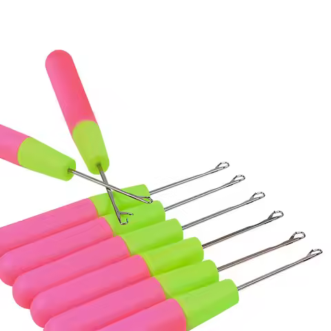 Crochet Hook Plastic Crochet Hook Needle For Hair Weaving Hook Needles Dreadlock Knit Hair Weaving C