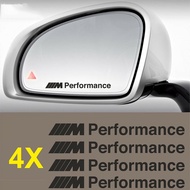 4pcs MPerformance car sticker For BMW E30 E34 E36 E39 E60 E46 E90 E71 E87 F30 F10 F20 X1 X3 X4 X5 X6