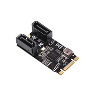 I/O CREST M.2 22x42 to SATA III 2 Ports Adapter Card (Jmicro Chipset), Add Two SATA 3.0 Devices to A
