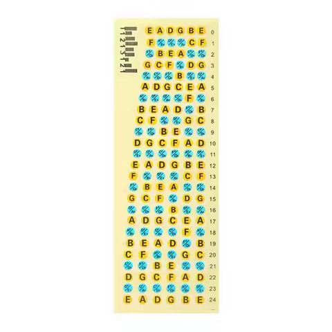 Frets Note Decal Electric Guitar Beginner Guitar Chord Stickers Guitar Scales Stickers Fretboard Sti