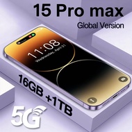 Celular 2023 Original Brand New i15 Pro Max Smartphone 6.7 inch Full Screen Face ID 16GB+1TB Mobile Phones Global Version 4G 5G Cell Phone