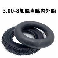 Tayar kenderaan elektrik 3.00-8, tayar dalam dan luar untuk kereta tangan 14 inci, tayar pneumatik 1