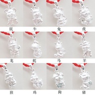 Factory Direct Wholesale Pendant 3D999Silver Hollow Pendant Sterling Silver3D Hard Foot Silver Zodia