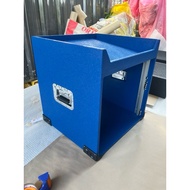 Wooden Rack Without Cover Size 8u Depth 19 Inches Top Can Be Mixed Blue Equipment Mounting Rail With