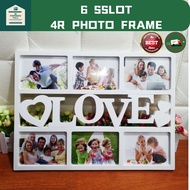 6 Slot Photo Frame Love Family Photo Frame Creative Wall Hanging Photo Frame