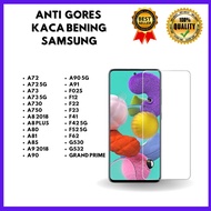 CLEAR TEMPERED GLASS - SAMSUNG A72-A72 5G-A73-A73 5G-A730-A750-A8 2018-A8 PLUS-A80-A81-A8S-A9 2018-A