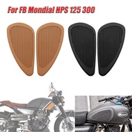 Motorcycle Fuel Tank Sticker Side Protective Rubber Decals For FB Mondial HPS 125 HPS 300 Hipster HP