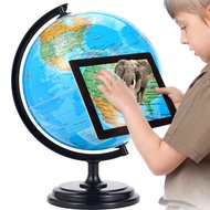 【AR APP】Educational Earth Globe World With Night Light Atlas Map Size: 32CM World Globe Dunia Dunia 