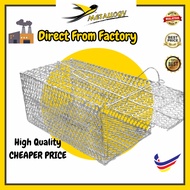 Metallogy Cat Weasel Squirrel Trap Cage Metal / Snap Cat Animal Catcher / Rumah Perangkap Besi Kucin
