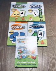 美國 PreSchool Prep 幼兒美語學習閃卡四盒基礎版套組/字卡(整組四盒) + DVD 4片一組