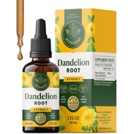 HERBAMAMA Dandelion Root Tincture - Vegan Dandelion Root Extract for r Detox and Cleanse - Non-GMO, 