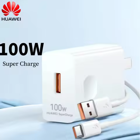 Original HUAWEI 100W EU/US Super Fast Charger Power Adapter 1/1.5/2M 6A Type C Cable For Mate X3 40 