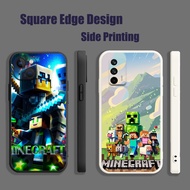 Casing For Realme C11 C12 C15 5 5i 5s C21Y 6i Minecraft game Samuel 8 DJA05 Phone Case Square Edge