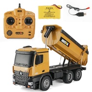 HUINA 1573 1/14 Scale 2.4GHz RC Dumping Truck Remote Control Engineering Vehicle Toys for boys