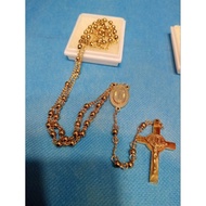Catholic Titatinium Rosary Necklace