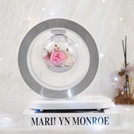 Bunga Abadi Tersuai Kreatif Mawar Bluetooth Pembesar Suara Pengecasan Tanpa Wayar Lampu Terapung Had