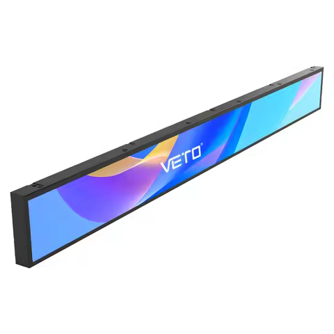 VETO LCD 23.1 Inch Stretch Bar Type Display Indoor Digital Shelf Edge Advertising Screen for Retail 