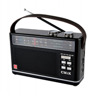 全波段藍牙無線電老年人大音量音響便攜式FM調頻收音機（黑色 19.５*13*4.5cm）