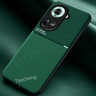 For OPPO Reno 11 5G Reno11 11Pro Reno11F Soft TPU Silicone Leather Texture Phone Cases Protection Back Cover