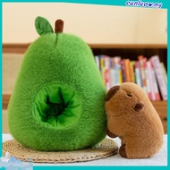 Capybara Plushie Gift 35cm/45cm/55cm - Avocado Capybara Comel | Patung Lembut Hadiah Hari Jadi Anak