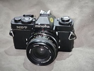 minolta XD7 美能達 XD7 + Vivitar 24/2.8 MD 24mm 24 膠片菲林機 film camera 快門運作正常 視窗清晰 送電試機 95%以上新 鏡片通透冇花冇霉 對