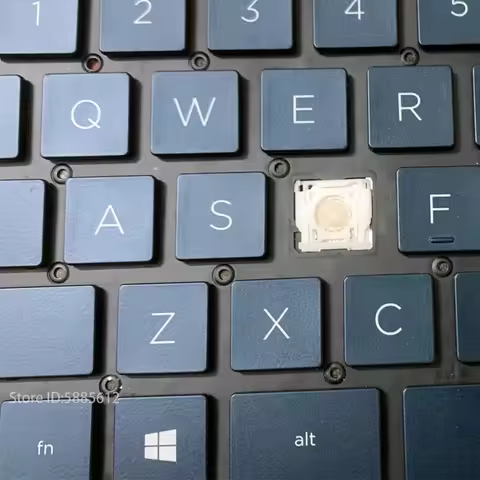 Replacement Keycap Key &Scissor Clip&Hinge For HP Spectre x360 14-EA 14-EB 14-AE US Backlit Blue Key