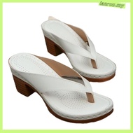 Ready Stock High Heels Women's Slippers Casual Wedge Heel Women's Shoes Plus Size 43