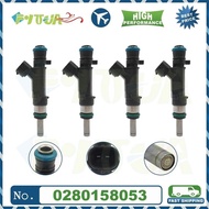 4pcs Fuel injector Nozzle For Aud-i A6 2.4 3.2 B-M-W 4F OEM:0280158053 06E133551 0 280 158 053 06E 1