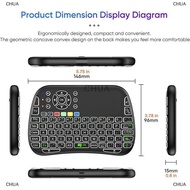 CHUA M9 BT 2.4G Mini Bàn phím không dây 7 Backlit Type-C giọng nói IR học tập chuột không khí từ xa 