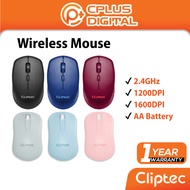 Cliptec Wireless Mouse 2.4GHZ RZS859 RZS869 1600DPI 1200DPI AA Battery 10 Meters