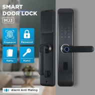 YONGLISHUN Smart Door Lock Fingerprint Password Card Cryptography - MJ3 Tingkatkan Keamanan Rumah de