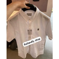 KEMEJA Giordano Men's Men's Cotton Oxford lion Shirt Short Sleeve| Original Giordano men's short-sle