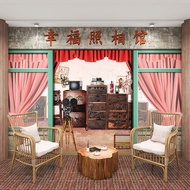 Retro Nostalgic Dress Up Shooting Background Wall 80s Republic of China Style Studio Detective Scrip