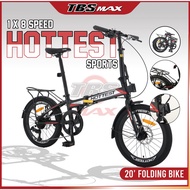 HOTTEST SPORTS 20" SENSAH 8 Speed Aluminum Folding Bike / Basikal Lipat Aluminum
