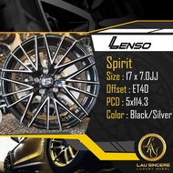 Lenso Spirit 17 x 7.0JJ 5x114.3 Black/ Silver