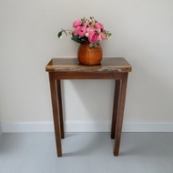 Bàn Console nhỏ gỗ tự nhiên để bình hoa đặt tượng trang trí nhà decor
