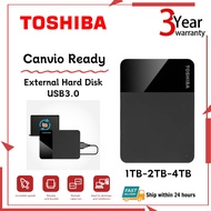 【New】TOSHIBA hard disk Canvio Ready 1TB/2TB/4TB USB3.0 HDD 2.5" PortableExternal Hard Drives